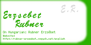 erzsebet rubner business card